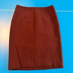 White House Black Market Rich Red Pencil Skirt